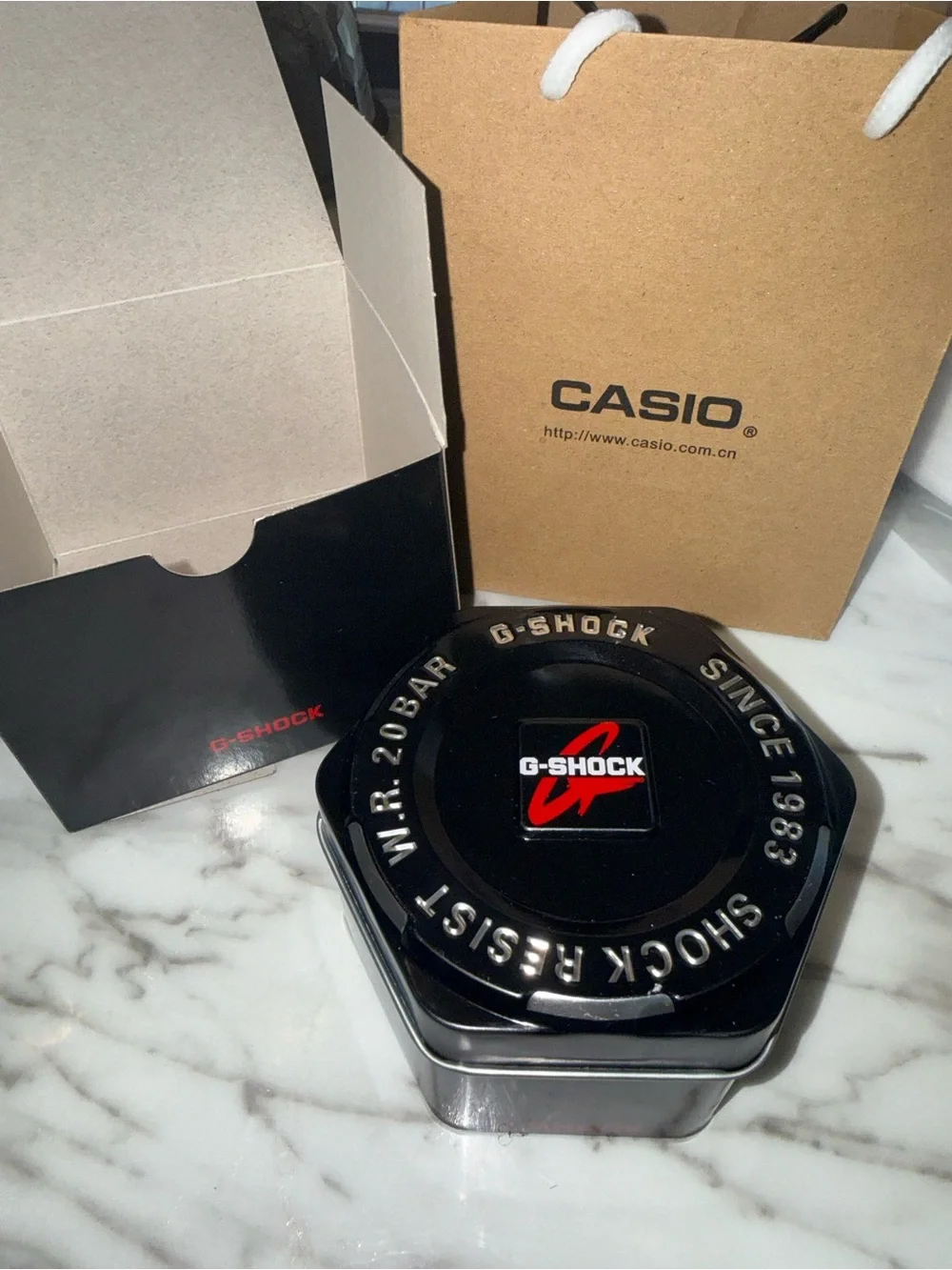 🖤🧡G-Shock Black Watch with Orange Strap🧡🖤